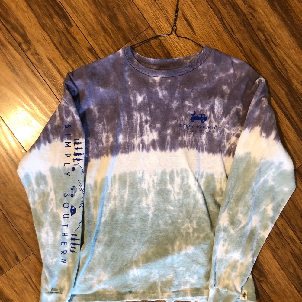 Girls simply southern long sleeve tee